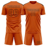 Custom Orange Orange Soccer Set