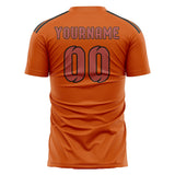 Custom Orange Copper Rose Soccer Jersey
