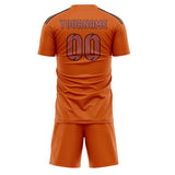Custom Orange Copper Rose Soccer Set