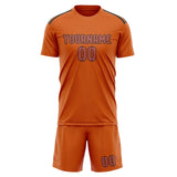 Custom Orange Copper Rose Soccer Set