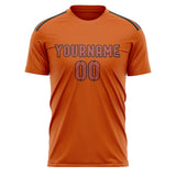 Custom Orange Copper Rose Soccer Jersey