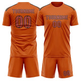 Custom Orange Copper Rose Soccer Set