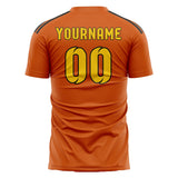 Custom Orange Gold Soccer Jersey