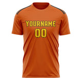Custom Orange Gold Soccer Jersey