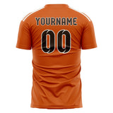 Custom Orange Brown Soccer Jersey