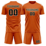Custom Orange Olive Soccer Set
