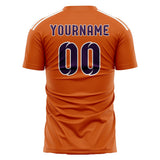 Custom Orange Purple Soccer Jersey