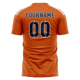 Custom Orange Blue Soccer Jersey
