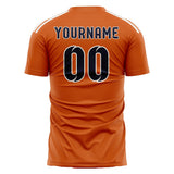 Custom Orange Navy Soccer Jersey