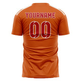 Custom Orange Red Soccer Jersey