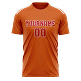 Custom Orange Red Soccer Jersey