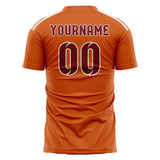 Custom Orange Crimson Red Soccer Jersey