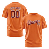 Custom Orange Crimson Red T-Shirt