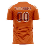 Custom Orange Coral Red Soccer Jersey