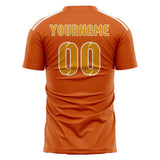 Custom Orange Yellow Soccer Jersey