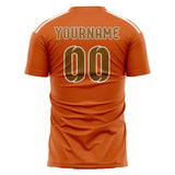 Custom Orange Khaki Soccer Jersey