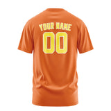 Custom Orange Light Yellow T-Shirt