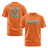 Custom Orange Blue Green T-Shirt