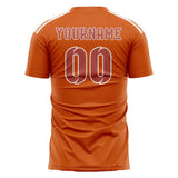 Custom Orange Copper Rose Soccer Jersey
