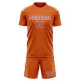 Custom Orange Copper Rose Soccer Set