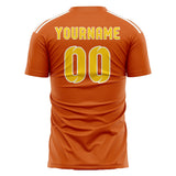 Custom Orange Gold Soccer Jersey