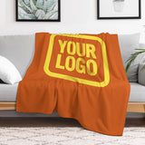 Custom Orange Pale Yellow Blanket