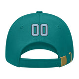 Custom Blue Green Dark Grey Hat 28B21708