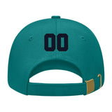 Custom Blue Green Pale Peach Hat 28B21711