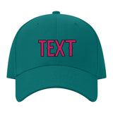 Custom Blue Green Light Pink Hat