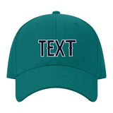 Custom Blue Green Pale Peach Hat 28B21811