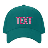 Custom Blue Green Light Pink Hat