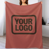 Custom Copper Rose Brown Blanket