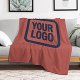 Custom Copper Rose Navy Blue Blanket