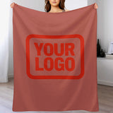 Custom Copper Rose Orange-Red Blanket