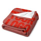 Custom Copper Rose Orange-Red Blanket