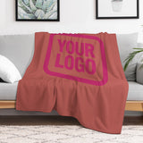 Custom Copper Rose Pink Blanket
