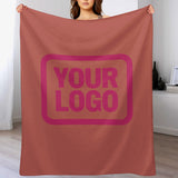 Custom Copper Rose Pink Blanket