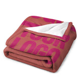 Custom Copper Rose Pink Blanket