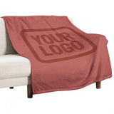 Custom Copper Rose Coral Red Blanket