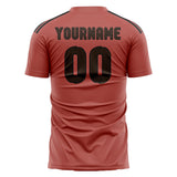 Custom Copper Rose Brown Soccer Jersey