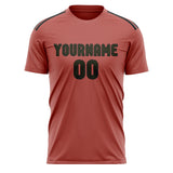 Custom Copper Rose Olive Soccer Jersey