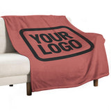 Custom Copper Rose Black Blanket