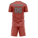 Custom Copper Rose Gray Soccer Set
