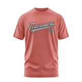 Custom Copper Rose Gray T-Shirt