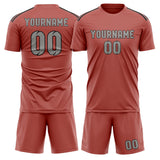 Custom Copper Rose Gray Soccer Set