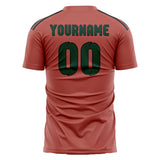 Custom Copper Rose Green Soccer Jersey