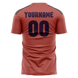 Custom Copper Rose Purple Soccer Jersey