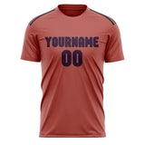 Custom Copper Rose Purple Soccer Jersey