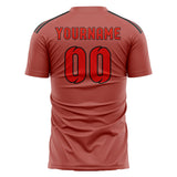 Custom Copper Rose Orange Red Soccer Jersey