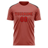 Custom Copper Rose Orange Red Soccer Jersey